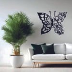 Half Floral Butterfly