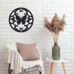 Circular Floral Butterfly