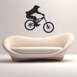 Mountain Biker in Action