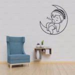 Sleepy Baby on the Moon