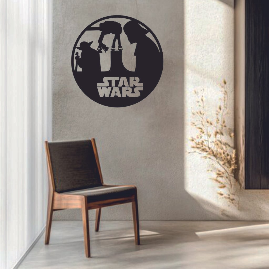 Yoda and AT-AT Star Wars