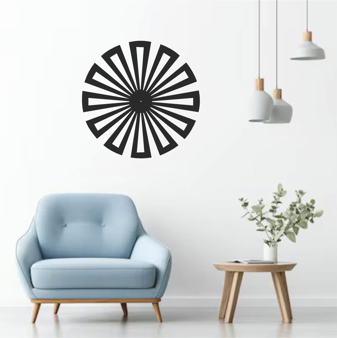 Radiating Geometric Circle