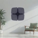 Radiating Lines Square