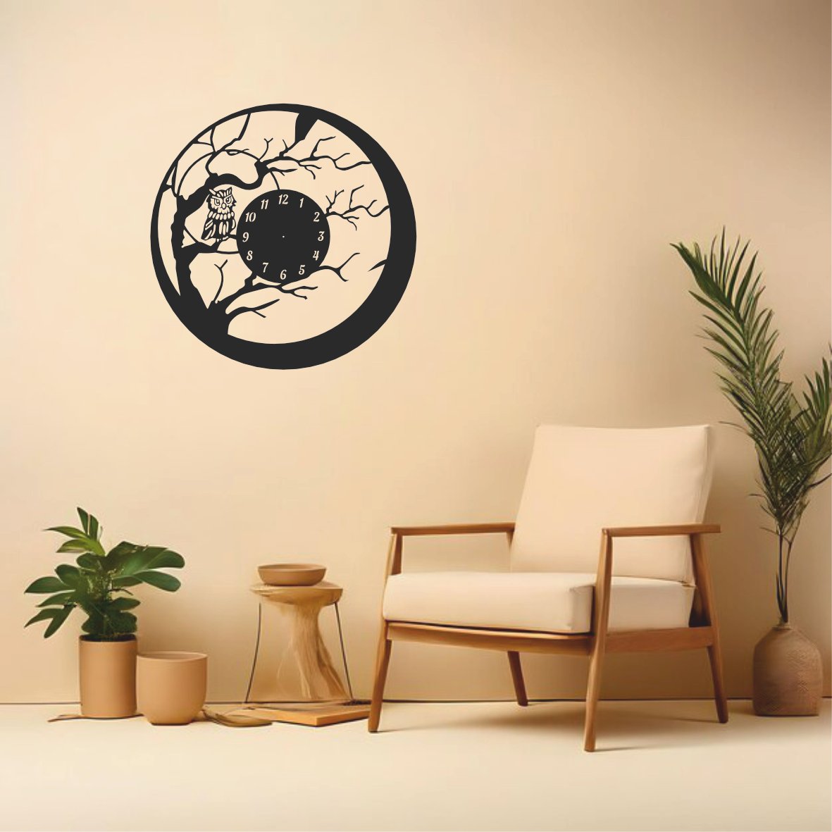 Midnight Owl Clock